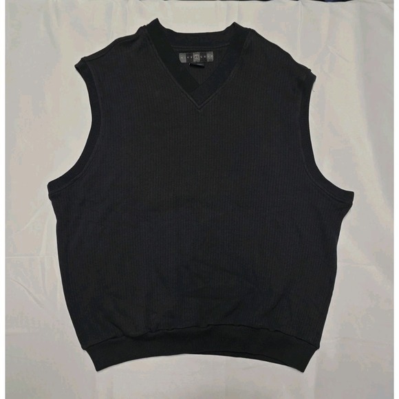 Nike Other - VINTAGE Nike Golf Vest Mens XL Black Ribbed 100% Cotton Logo 90s Y2K